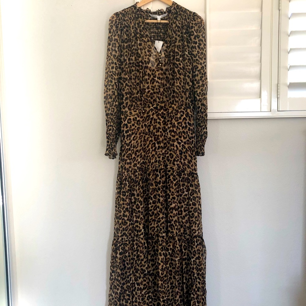 Veronica Beard Leopard Maxi Dress - NWT